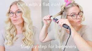 to curl your hair with a straightener