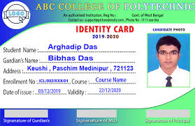 An identity document (also called a piece of identification or id, or colloquially as papers) is any document that may be used to prove a person's identity. Polytechnic College Id Card Picture Density