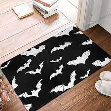 doormat bat in black night bath bedroom
