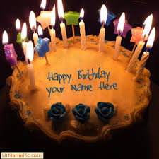 happy birthday cake with name