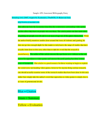 Annotated bibliography guide 
