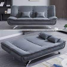 3 seater linen fabric sofa bed 2 in 1