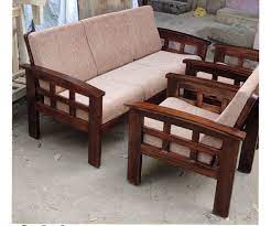 seater teak wood solid wooden sofa set