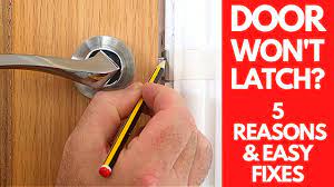 How to Fix a Door That Won't Latch - YouTube