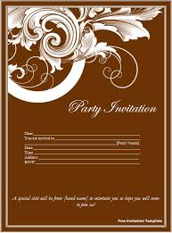 Free Invitation Templates For Word You Get Ideas From This