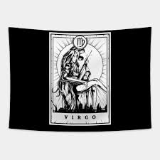 Your wishes around work or career will seem to fall into place with ease. Virgo Zodiac Tarot Virgo Tapestry Teepublic
