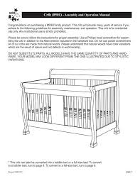 crib 8501 assembly and operation