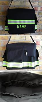 Personalized Firefighter Diaper Bag With Four Exterior