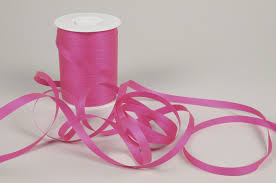 Bake ribbon for 25 minutes. Curling Ribbon Fuchsia Matte 10mm X 250m