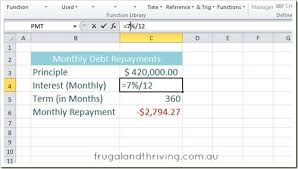 Calculate Loan Repayments In Excel