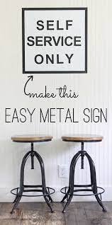 make this easy metal sign