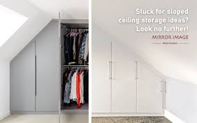 Stuck For Sloped Ceiling Storage Ideas