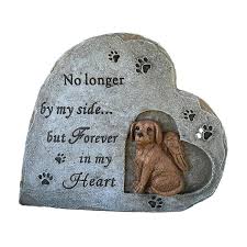 dog memorial gifts resin pet tombstone