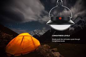 Amazon Com Suboos Ultra Bright Portable Outdoor Led Tent Light Great For Outdoor Camping And Power Outage Black Sports Outdoors