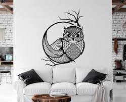 Owl Wall Decal Owl Wall Art Beautiful