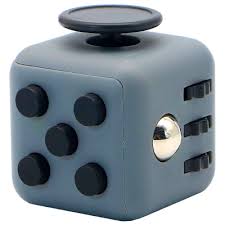 fidget cube blue gray black