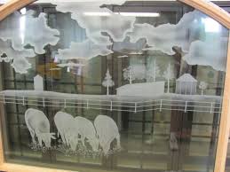 Hand Made Etched Glass For Bedroom