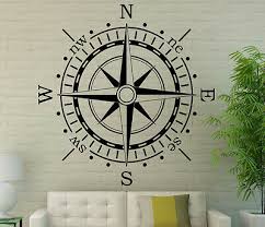 nautical compass wall decal vinyl
