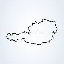 Lonely planet's guide to austria. Austria Map Outline Simple Vector Modern Icon Design Illustration Stock Vector Illustration Of Isolated Drawing 152409144