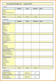 Personal Home Budget Template Household Expense Budget Template Pin