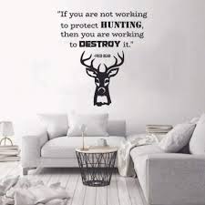 destroy hunting quote hunter vinyl wall