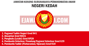 Syarat jawatan pegawai tadbir gred n41. Jawatan Kosong Di Suruhanjaya Perkhidmatan Awam Negeri Kedah Ejawatankini Com