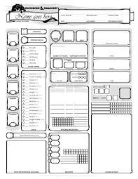 dnd 5e charactersheet blank by chaos