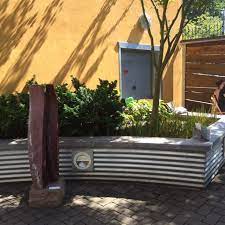Corrugated Metal Retaining Wall With