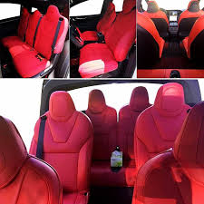 Leather Car Seat Covers Tesla Model