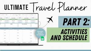travel planner part 2 vacation main