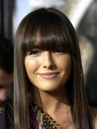 Meant to let the hair naturally fall, straight hair bangs can be short or long. Cut Straight Bangs With Hair Layers For Curly And Wavy Hair Women Hairstyles