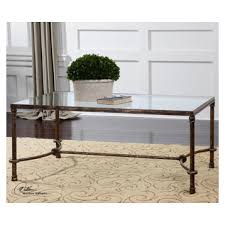 Glass And Wrought Iron Coffee Tables