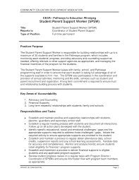 Cover Letter Family Support Worker Support Worker Resume Samples