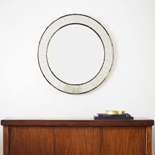 Antique Tiled Round Wall Mirror 30