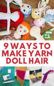 9 ways to make yarn hair for rag dolls