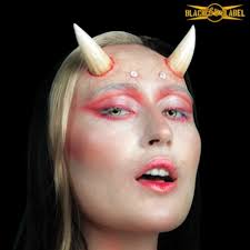 large devil horns latex prosthetics