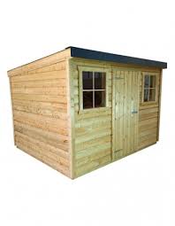 pent garden sheds with metal roof pent