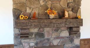 Rustic Timberwood Fireplace Shelf Corbels