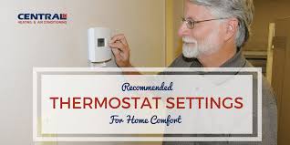 recommended thermostat settings for