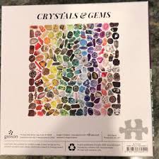 Galison Puzzles Crystals And Gems