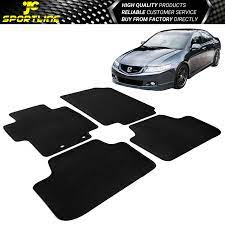 rear floor mats carpets black nylon 4pc