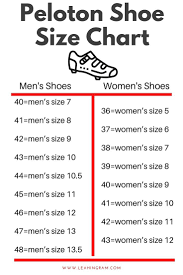cycling shoe size chart flash s 57