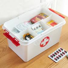 Emergity Portable Double layer Medicine Cabinet Organizer