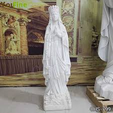 Life Size Marble Blessed Virgin Mary