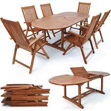 Deuba Wooden Garden Dining Table And