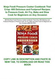ninja foodi pressure cooker cookbook