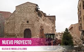ALCO Grupo presentes en la reconstrucción de la iglesia de Rosselló | ALCO,  alquiler de maquinaria