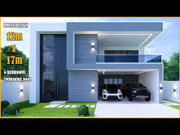House Design 12m X 17m With Swimming