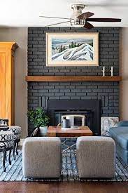 How To Paint A Brick Fireplace To Look