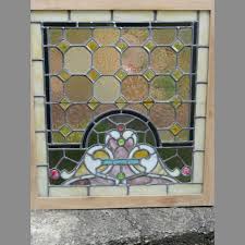 Heavily Jeweled Antique Stained Glass